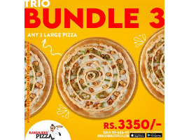 Kababjees Pizza Trio Bundle 3 For Rs.3350/-